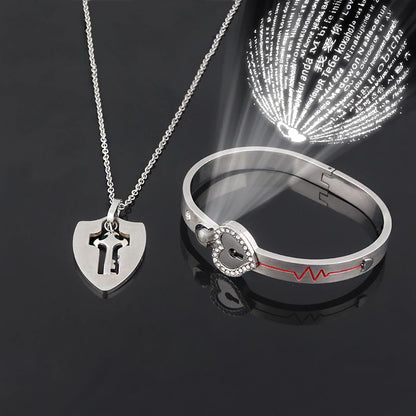Eternal Love Heart Key Link Jewelry Set™