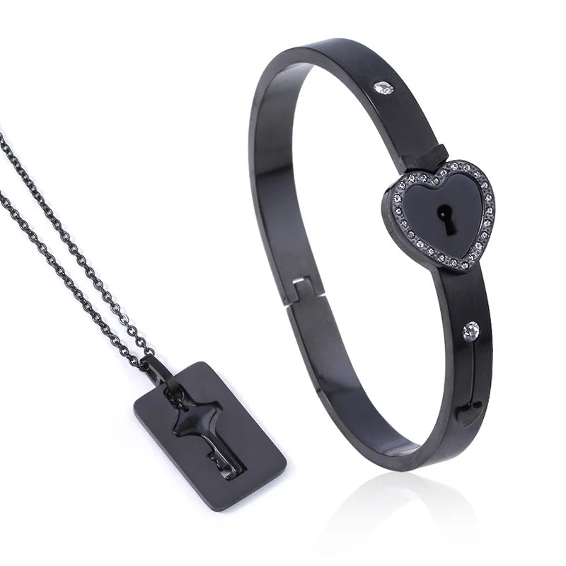 Eternal Love Heart Key Link Jewelry Set™