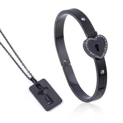 Eternal Love Heart Key Link Jewelry Set™